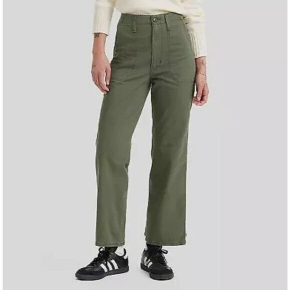 NWOT Levis Wide Leg Sage Youth's Size 12 Green Jeans - Picture 1 of 9